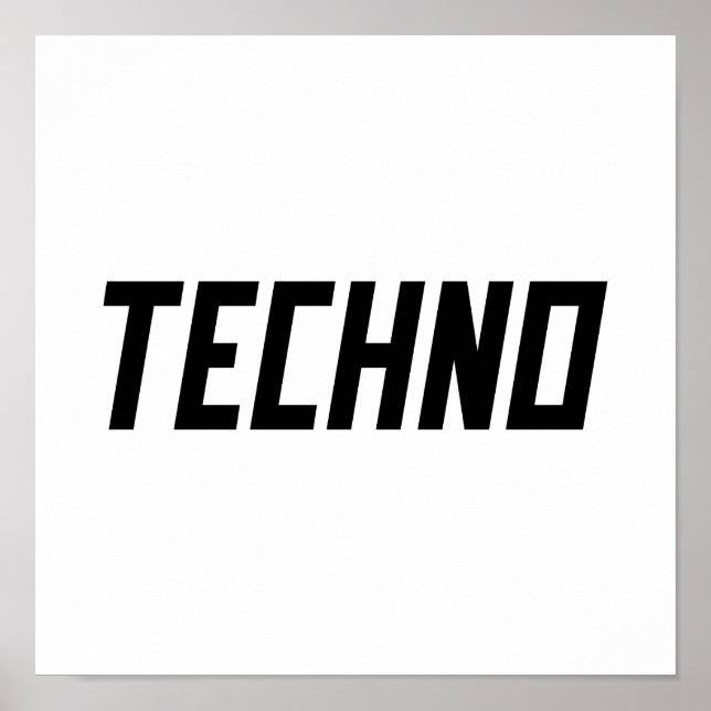 Poster TECHNO Music (Frente)