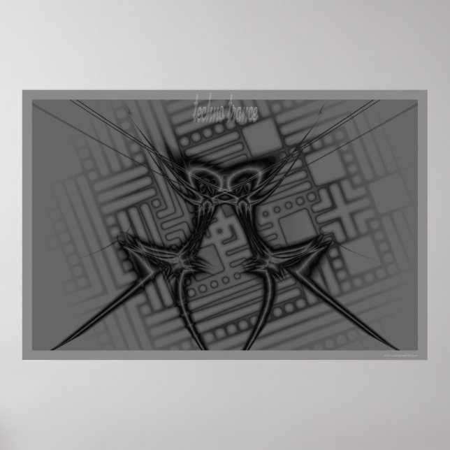 Pôster techno trance (Frente)