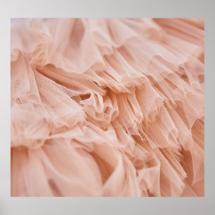 Poster Tecido Rosa Pastel: Texturas Elegantes.