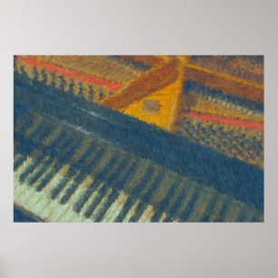 Poster Teclado e impressionista dos pinos 3