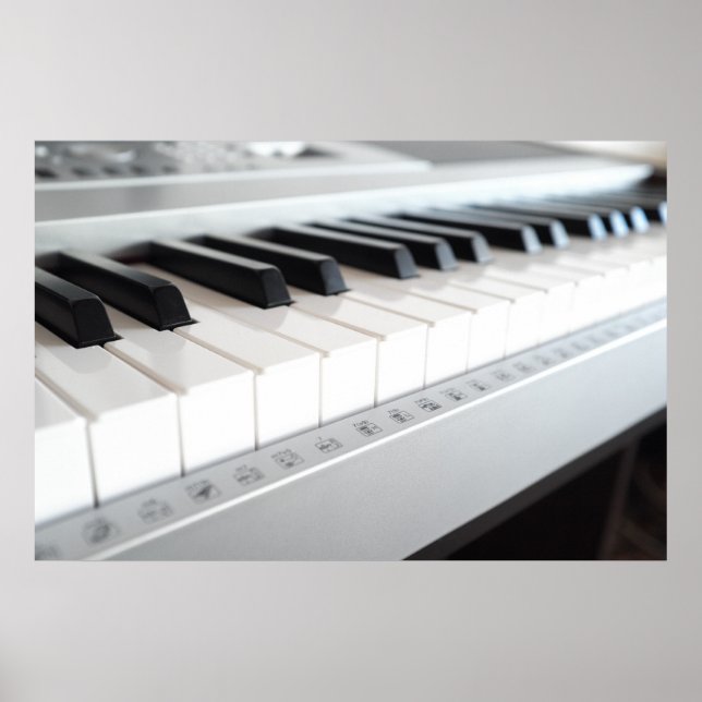 Pôster Teclado para piano digital (Frente)