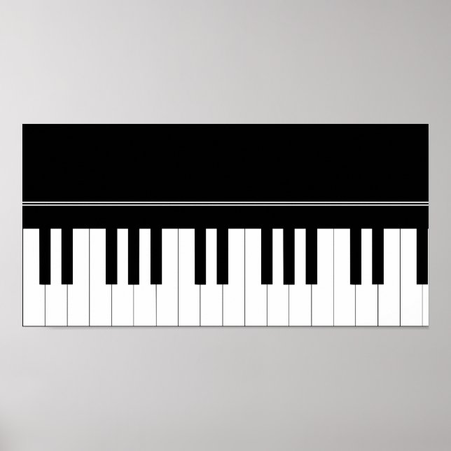 Poster Teclado Piano (Frente)