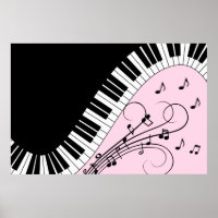 Teclado Piano, preto e branco, Design, cor-de-rosa