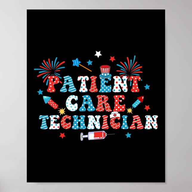 Poster Técnico de Atendimento ao Paciente de Fogos de Art (Frente)