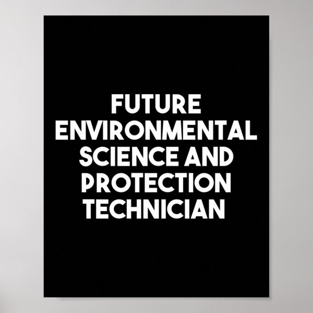 Poster Técnico de Ciência e Proteção Ambiental Futuro (Frente)