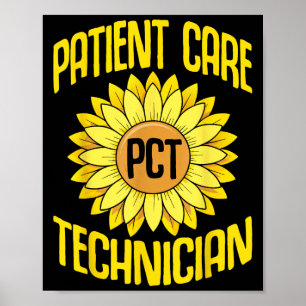 Poster Técnico de Cuidados ao Paciente Pct Desenho Engraç