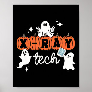 Poster Técnico de Halloween Xray Tech Pumpkin