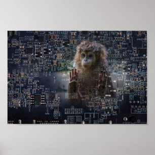 Poster Tecnologia e natureza.