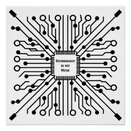 Pôster Tecnologia é o meu uso