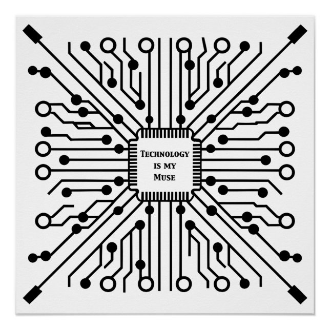 Pôster Tecnologia é o meu uso (Frente)