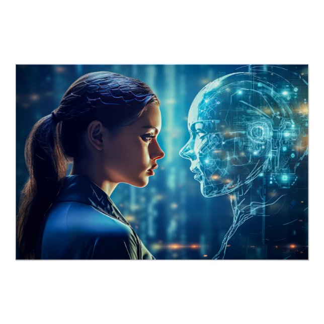 Pôster Tecnologia futurística (Frente)