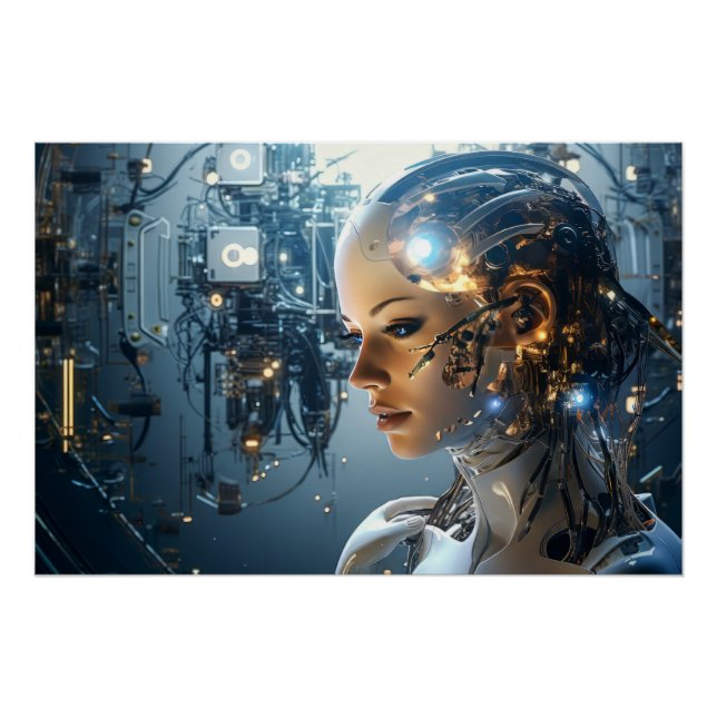 Pôster Tecnologia futurística (Frente)