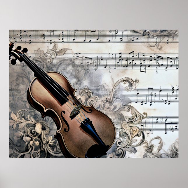 Poster Tecnologia Harmonizando, ilustração musical, (Frente)