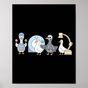 Poster Tecnologia Radiológica Rad Tech Goose Minimalista