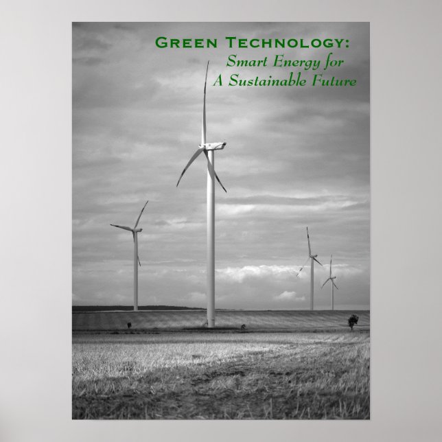 Pôster Tecnologia Verde: Energia Inteligente (Frente)