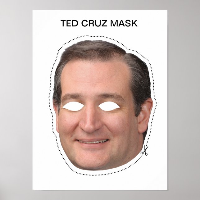 Poster Ted Cruz Mask (Frente)