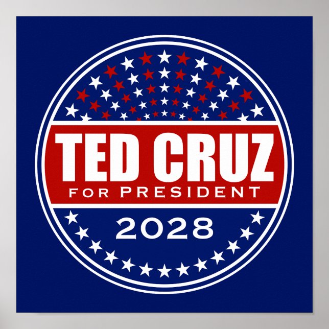 Poster Ted Cruz para Presidente 2028 (Frente)