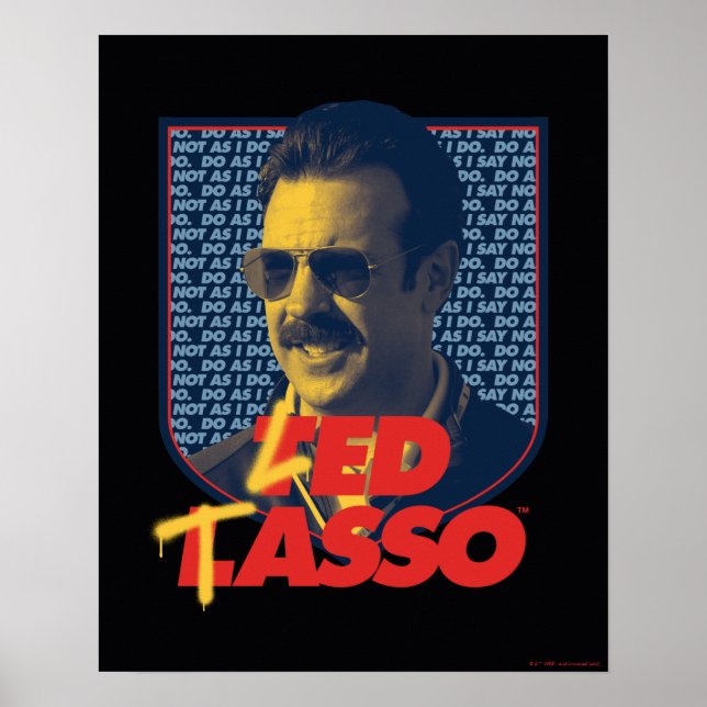 Poster Ted Lasso | Crachá de Laço Led (Frente)