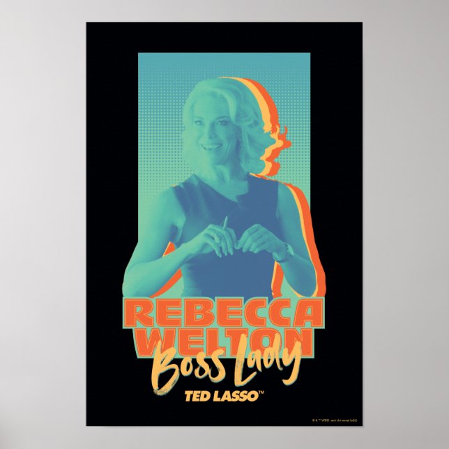 Poster Ted Lasso | Rebecca Welton Boss Lady Graphic (Frente)