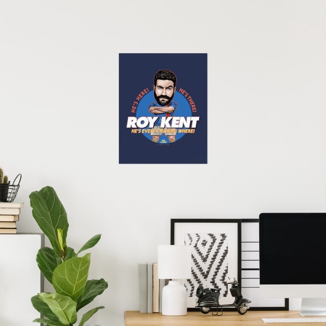 Poster Ted Lasso | Roy Kent Bobblehead (Escritório em casa)
