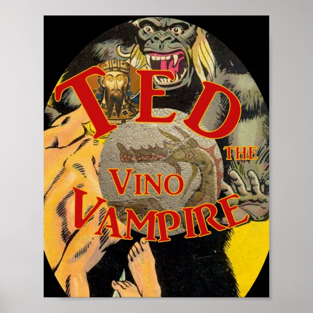 Poster Ted o Vampiro do Vinho (Frente)