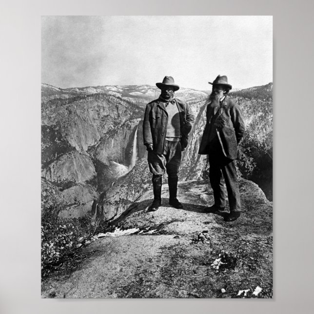 Poster Teddy Roosevelt and John Muir - Glacier Point (Frente)
