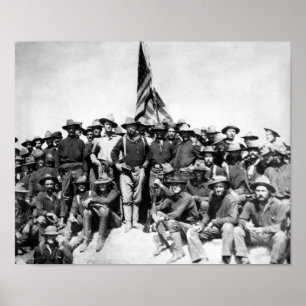 Pôster Teddy Roosevelt e Rough Riders