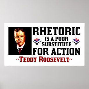 Pôster Teddy Roosevelt: Um momento para a ação