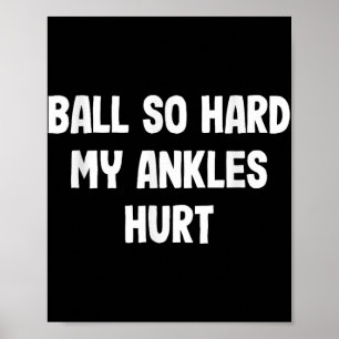 Poster Tee De Lâmpadas De Bola Funny Para Atletas Para Cr
