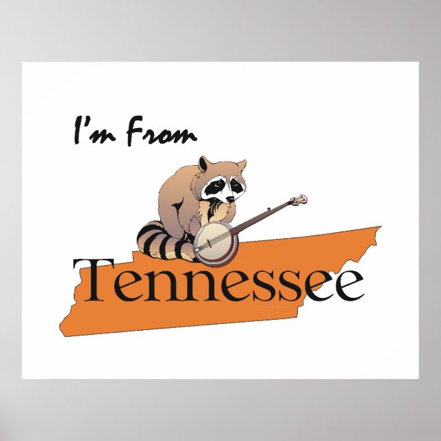 Pôster TEE I'm From Tennessee (Frente)