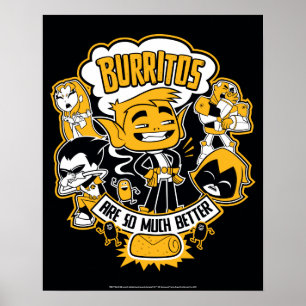 Pôster Teen Titans Go! Beast Boy "Burritos São Melhores