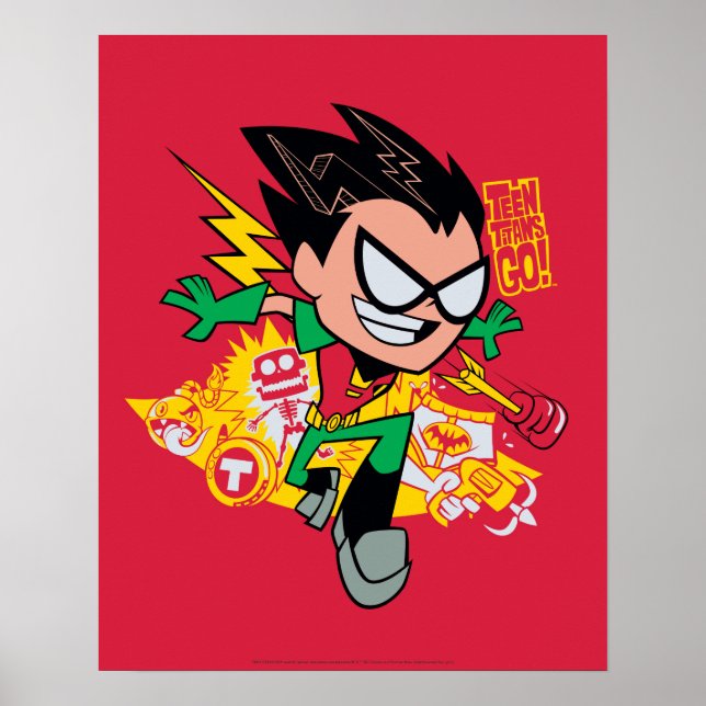 Poster Teen Titans Go! | Gráfico Arsenal de Robin (Frente)