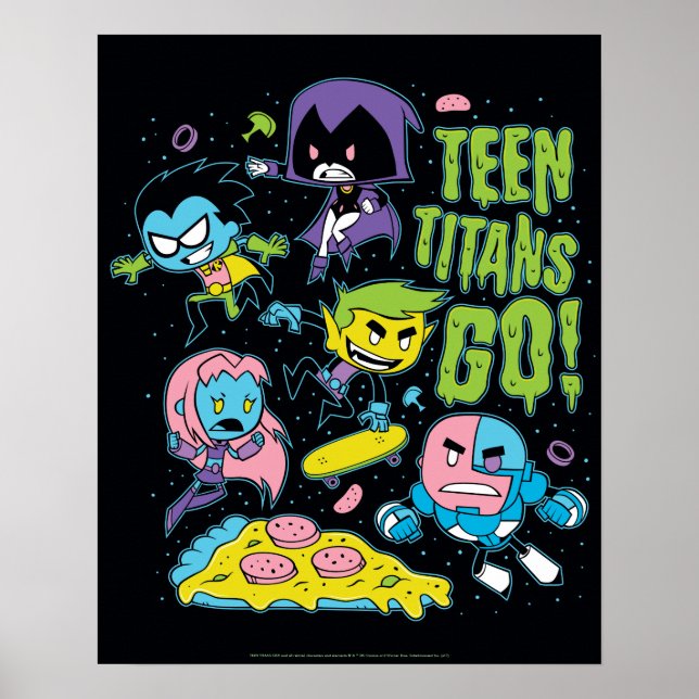 Poster Teen Titans Go! | Gráfico de pizza da primavera de (Frente)