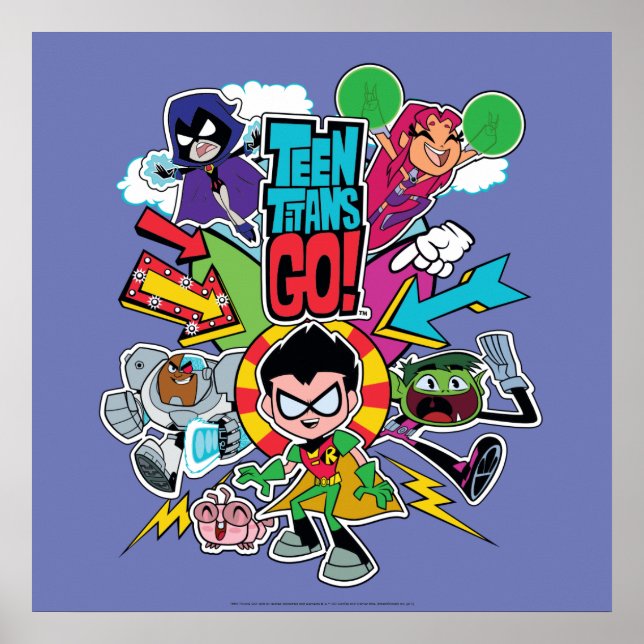 Poster Teen Titans Go! | Gráfico de Seta de Equipe (Frente)
