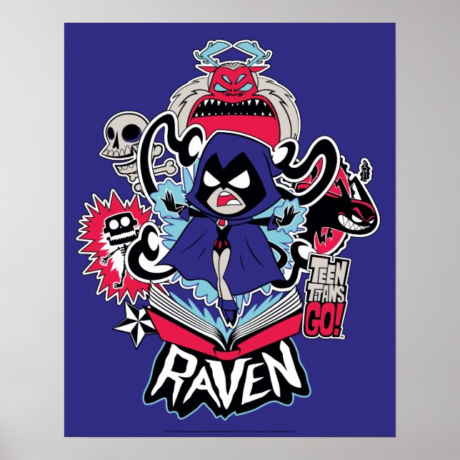 Pôster Teen Titans Go! | Raven Demonic Powers Graphic (Frente)