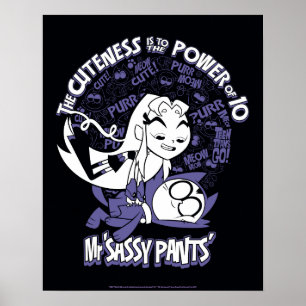 Pôster Teen Titans Go!   Starfire & Mr Sassy Pants