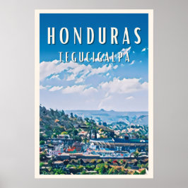 Poster Tegucigalpa: entre histoire e modernité