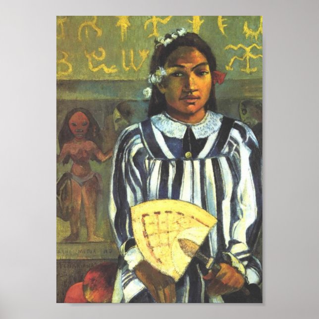 Pôster "Tehamana tem muitos antepassados" - Paul Gauguin  (Frente)