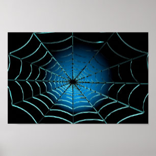 Poster Teia de Aranha Azul Legal