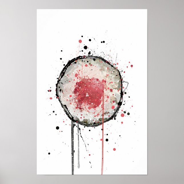 Poster Tekkamaki Tuna Sushi Roll (Frente)