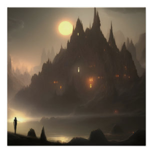 Pôster Tela de arte inspirada em Hogwarts