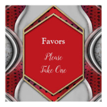 Tela de Cinzas Vermelhas 3D Metálicas Modernas e N