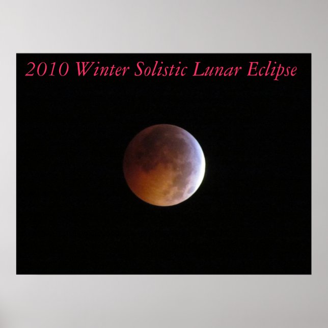 Pôster Tela de eclipse lunar solista de inverno de 2010 (Frente)