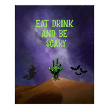 Tela de Poster do Halloween Creepy