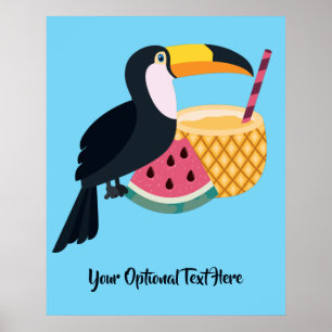 Poster Tela de Texto e Cor Personalizada