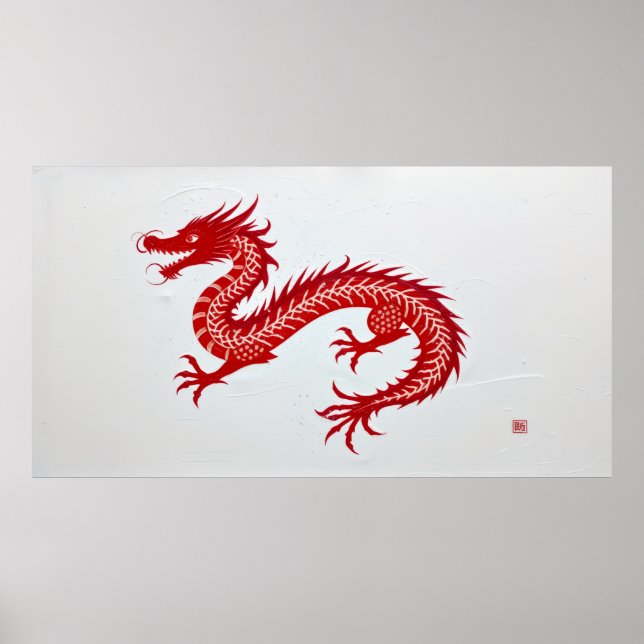 Poster Tela do Dragão Vermelho (Frente)