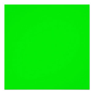 Pôster tela verde néon, fundo de zoom sólido brilhante