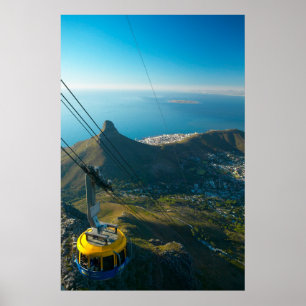 Pôster Teleférico da Montanha da Mesa, Cidade do Cabo