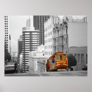 Poster Teleférico de San Francisco - arte da foto do