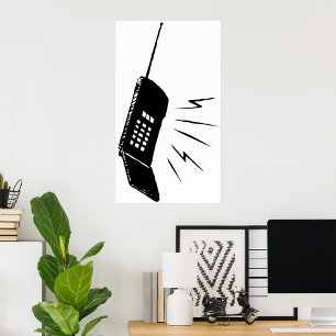 Poster Telefone celular antigo